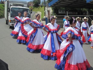 Dancing in traditional costume